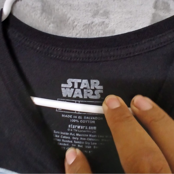 Mens Star Wars Darth Vader Black T-Shirt Size L Short Sleeve Graphic Tee Cotton - Picture 4 of 8